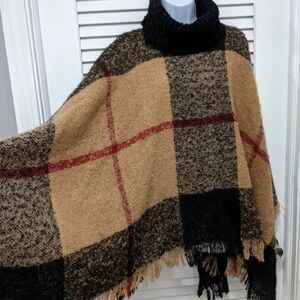 Steve Madden poncho

Steve Madden Women’s‎ Cowl Neck Plaid Camel Poncho One Size